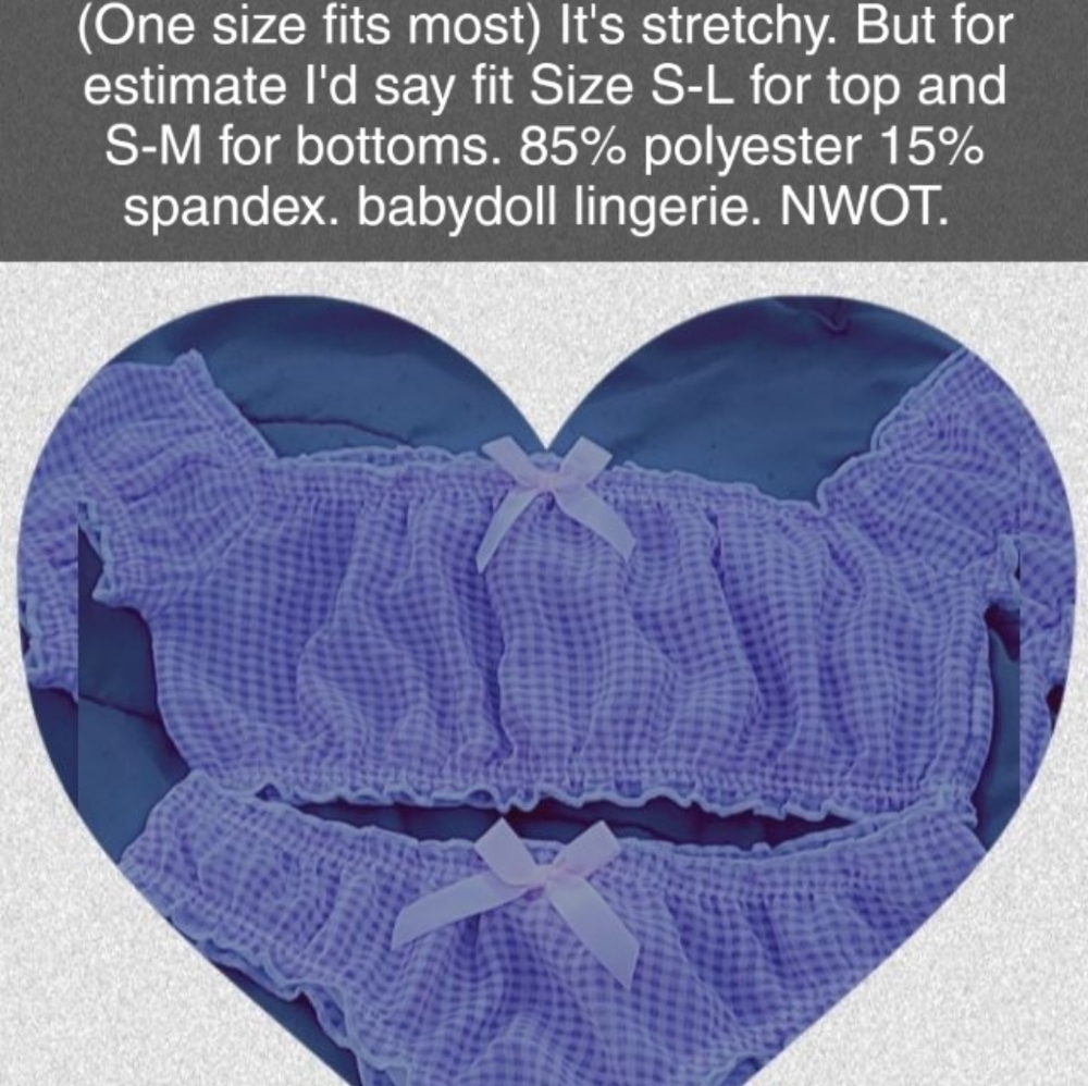 Checkered babydoll Lingerie